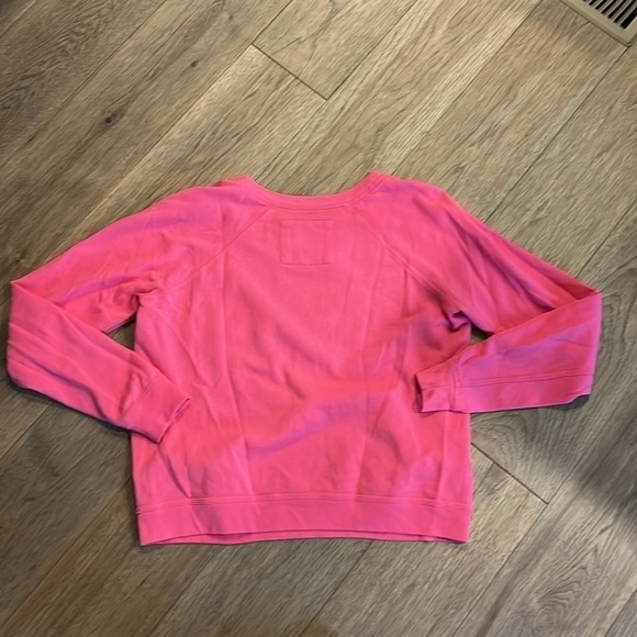 ABERCROMBIE & FITCH | pink and green A&F sweatshirt, size large - Picture 3 of 3